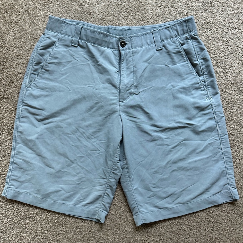 Under Armour Golf Shorts Men’s 34 Light Gray Performance Athletic